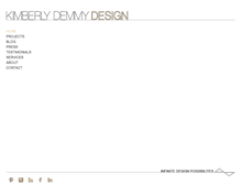 Tablet Screenshot of kimberlydemmydesign.com